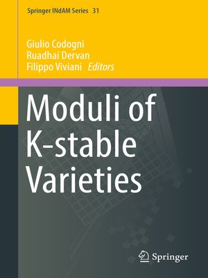 cover image of Moduli of K-stable Varieties